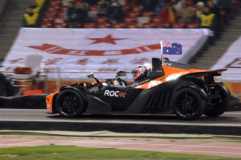 Mick Doohan i aktion i en KTM X-Bow.
(Foto: Race Of Champions)